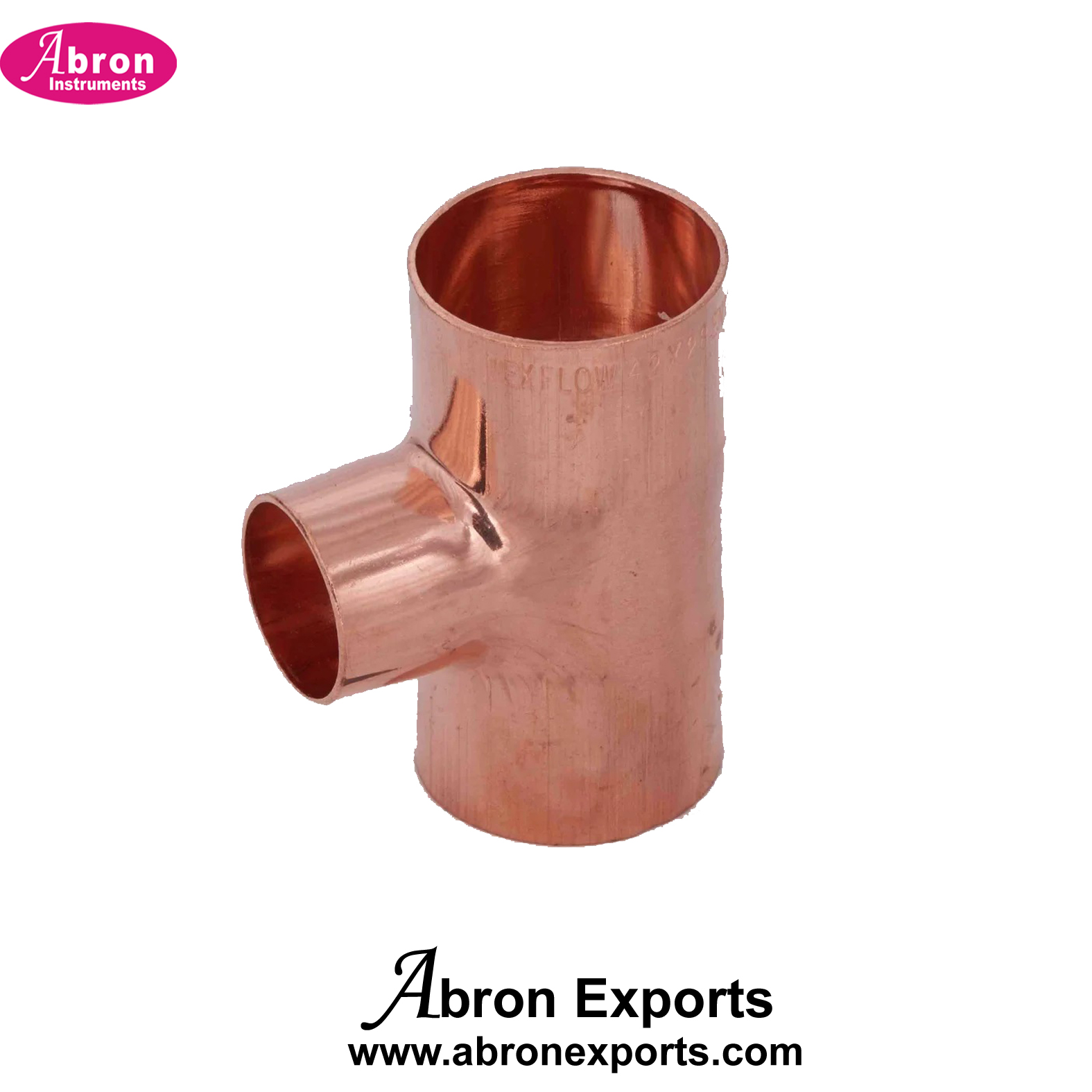 Medical gas Pipe Line spare copper Tee coupler 15mm or 22mm Pack of 100 each gas for pipeline installation Abron ABM-1121PT22 